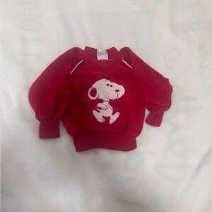 Vintage velvet snoopy sweater